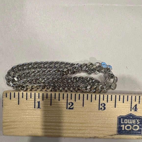 Goldette signed Silver tone Bracelet - Picture 5 of 5